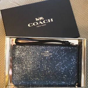 Coach Star Glitter Wristlet